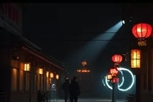 《半个黎明》剧照：凌晨空旷的街道与便利店灯箱