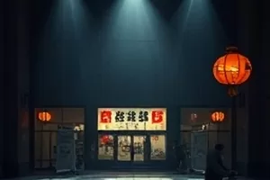 《银色跑道》剧照：清晨泛着水光的塑胶跑道